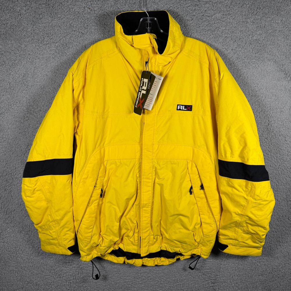 NWT RLX Polo Sport Ralph Lauren Men Yellow Primaloft Insulated Ski Jacket Medium